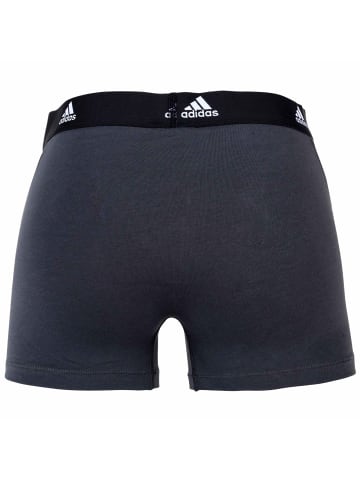 adidas Boxershort 3er Pack in Grau/Schwarz