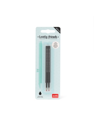 LEGAMI Legami Gelstift 2 Ersatzpatronen - LOVELY FRIENDS REFILL SET - BLACK
