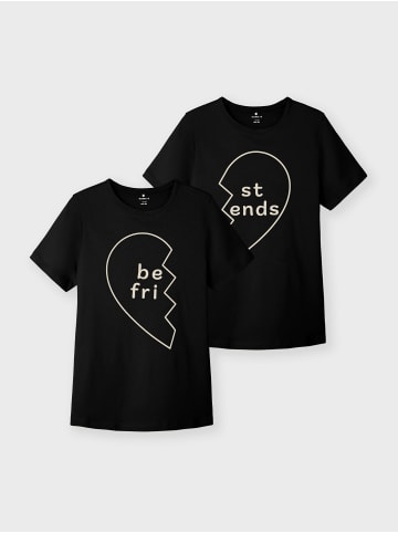 name it 2er-Pack T-Shirt in Black