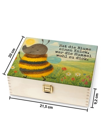 Mr. & Mrs. Panda Tee Box Hummel flauschig Design mit Spruch in Weiß