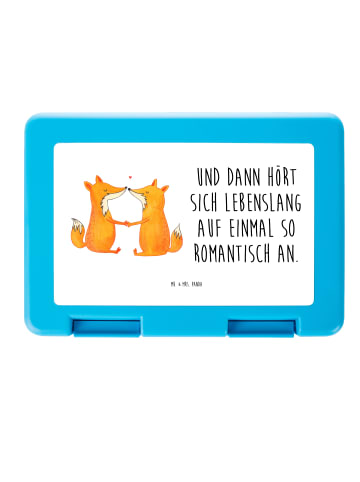 Mr. & Mrs. Panda Lunchbox Füchse Liebe mit Spruch in Weiß