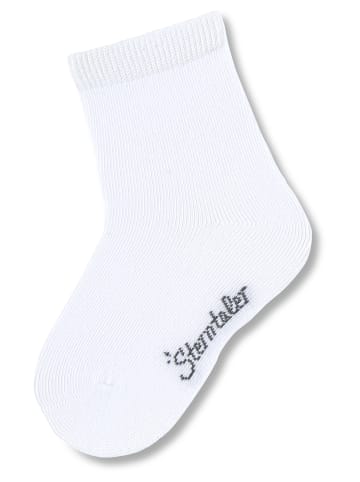 Sterntaler Socken uni in weiß