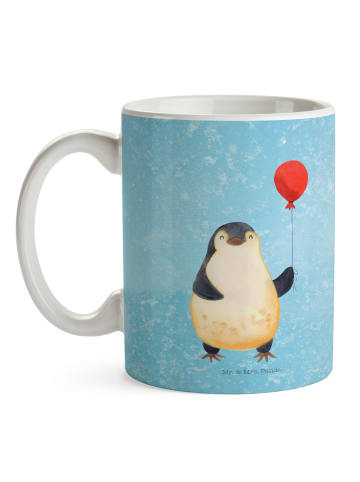 Mr. & Mrs. Panda Tasse Pinguin Luftballon ohne Spruch in Eisblau