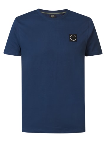 Petrol Industries T-Shirt mit Logo Shorebird in Blau