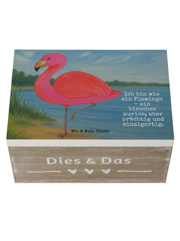 Mr. & Mrs. Panda Aufbewahrungsbox Flamingo Classic Design mit Sp... in Weiß