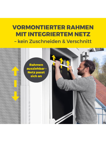 EASYmaxx EASYmaxx Insect Protect Teleskop-Insektenschutzgitter Schwingtür
