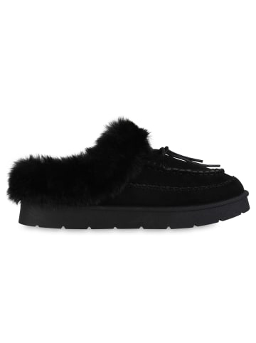 VAN HILL Pantoffeln Olivia in Schwarz
