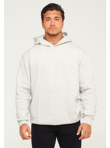 behype Kapuzenpullover - BHHOBART Basic Oversize Einfarbig in Grey Melange