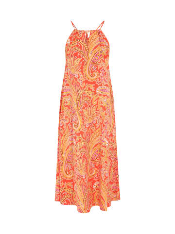 aleida Women Dress in Orange Multicolor
