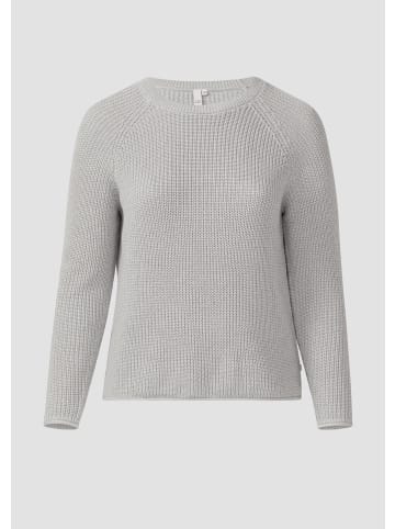 QS Strickpullover in 9400_grau meliert