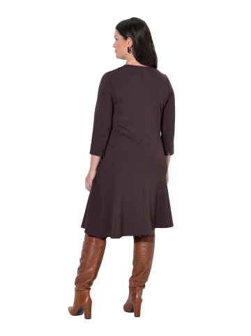 Ulla Popken Midikleid in mahagoni