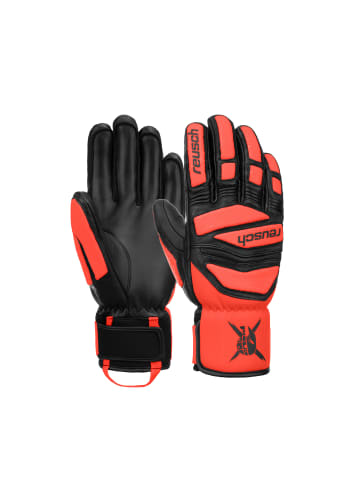 Reusch Fingerhandschuhe Worldcup Warrior DH in 7809 black / fluo red