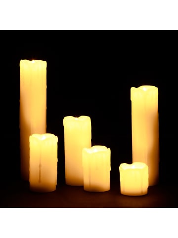 relaxdays 24x LED Kerze in Creme