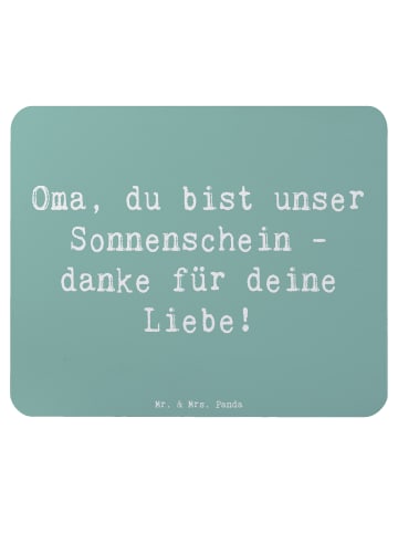 Mr. & Mrs. Panda Mousepad Spruch Oma Sonnenschein mit Spruch in Meeresbrise