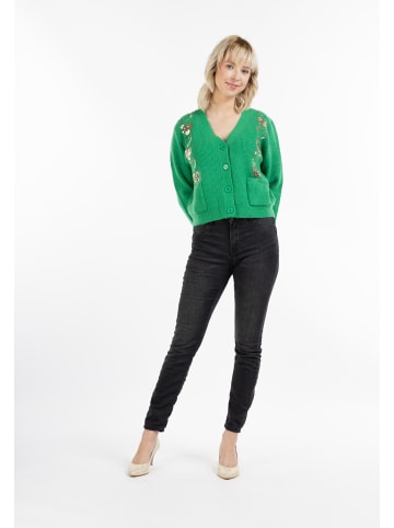 myMo Damen Strickjacke in Grün