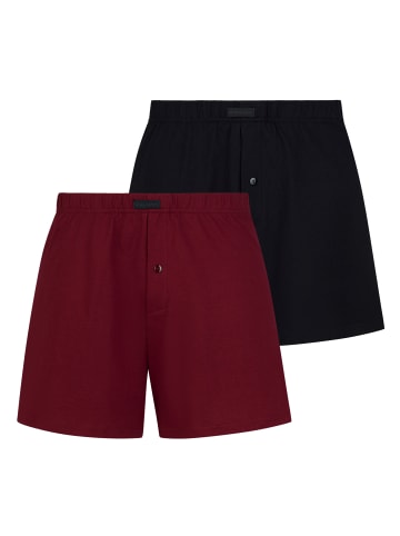 Bruno Banani Boxershort 2er Pack in Weinrot/Schwarz