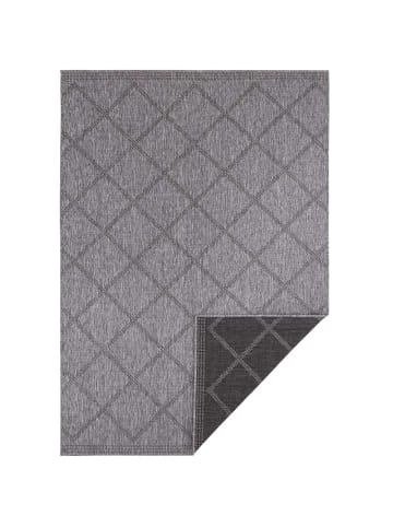 NORTHRUGS In- & Outdoor Wendeteppich Corsica Schwarz Anthrazit