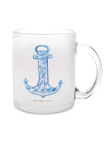 Mr. & Mrs. Panda Tee Tasse Anker Blau ohne Spruch in Transparent