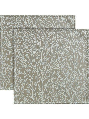 Erwin Müller Jacquard Serviette 2er-Pack Malaga in taupe