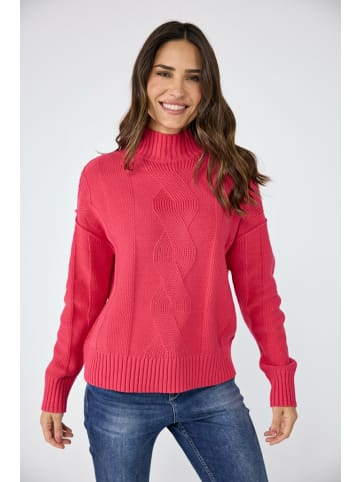 LIEBLINGSSTÜCK Stehkragenpullover für Damen in hellrot