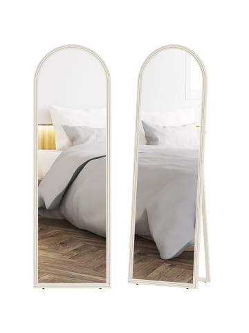 HOMCOM Ganzkörperspiegel in Weiß 50L x 3,7B x 160H cm
