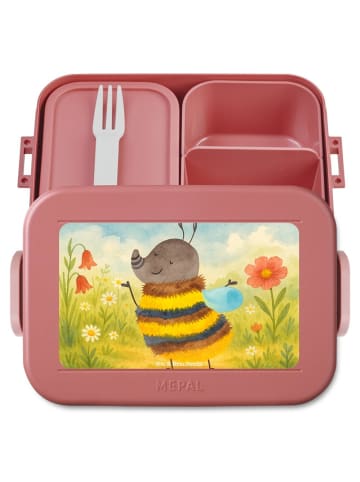 Mr. & Mrs. Panda Vesperdose Hummel flauschig Design ohne Spruch in Rot Pastell