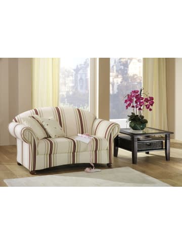 others SOFA 2-Sitzer Kama Bezug Flachgewebe Buche nussbaum dunkel / weiß