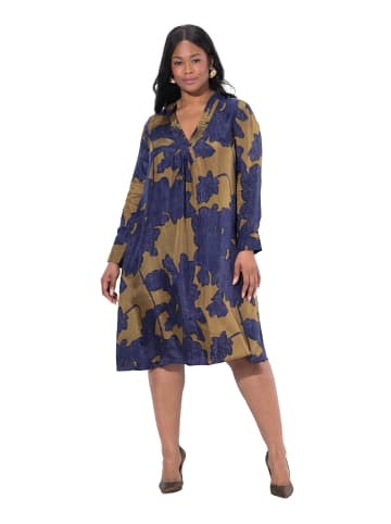 Ulla Popken Midikleid in dunkles marine