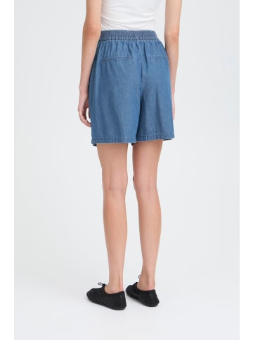 ICHI Shorts IHXAURORA Loose fit in Washed med. blue