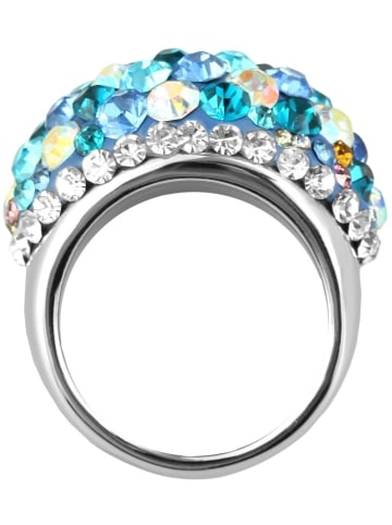 Adeliás Damen Ring aus Edelstahl in silber