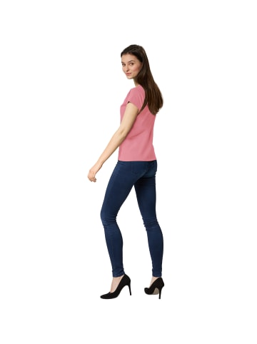 tectake Einfarbiges T-Shirt für Frauen, rosa