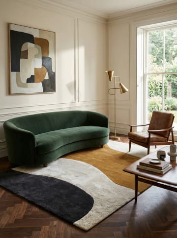 KADIMA DESIGN Teppich Wolle Handgetuftet, Modernes Kunstmotiv, Wohnzimmer