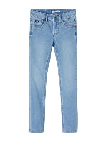 name it Skinny Jeans slim fit in light blue denim