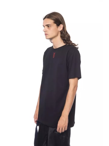 Nicolo Tonetto Schwarz Baumwolle Herren T-Shirt