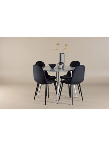 ebuy24 Essgruppe Plaza (5-teilig) Grau 100 x 100 cm