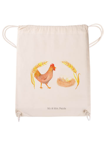 Mr. & Mrs. Panda Gym Bag Huhn Stolz ohne Spruch in Creme