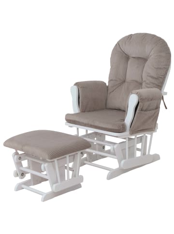 MCW Relaxsessel C76, Hellgrau Gestell weiß