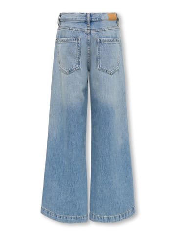 KIDS ONLY Jeans mit weitem Bein in Medium Blue Denim