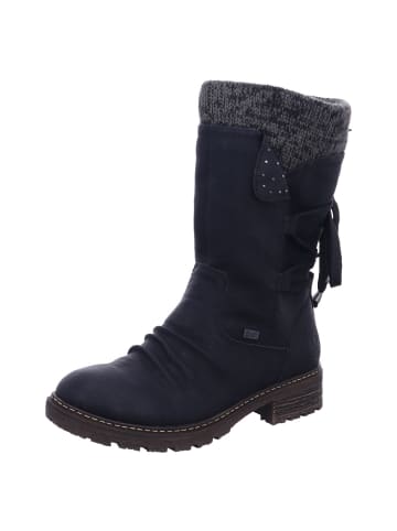 rieker Winterschuhe in schwarz/schwarz/anth