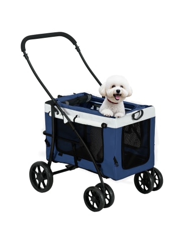 Pawhut Hundewagen 81L x 58B x 97,5H cm