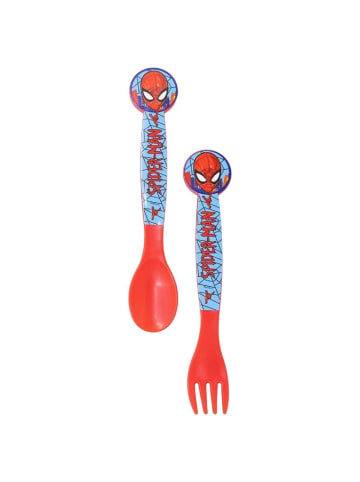 Spiderman Kinderbesteck Set 2-teilig Löffel & Gabel mit Motivgriffen