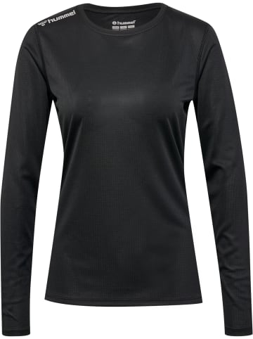 Hummel Hummel T-Shirt L/S Hmlrun Laufen Damen Atmungsaktiv Leichte Design in BLACK