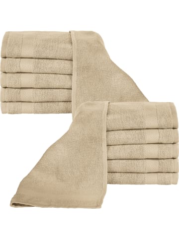 Erwin Müller Frottier Gästetuch 12er-Pack Sindelfingen in cappuccino