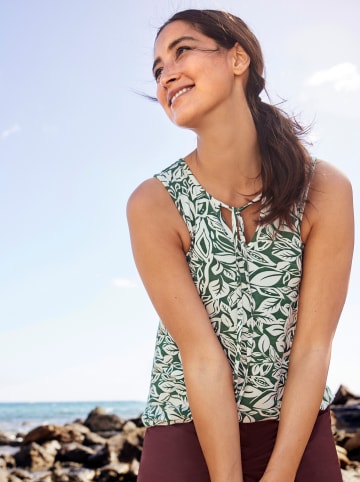 WITT WEIDEN Shirttop in weiß-moos-bedruckt