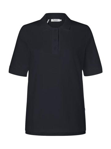 März Shirt Polohemd, Knopf halbarm in Navy