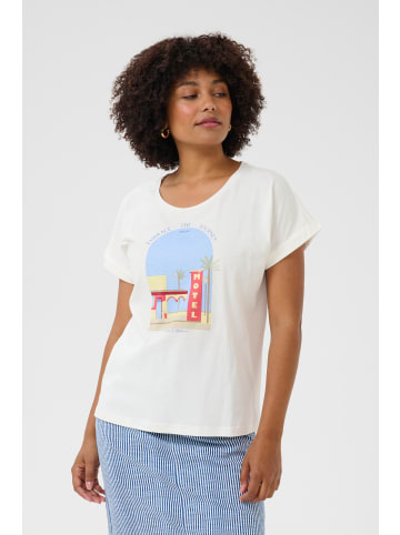 Cream T-shirt CRRigga Loose fit in Blue Yellow Motel