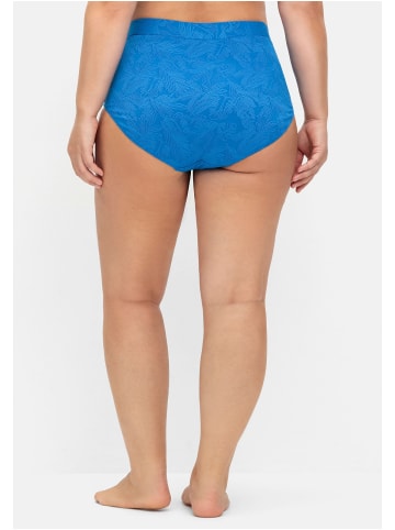 sheego Hohe formende Bikinihose in kobalt