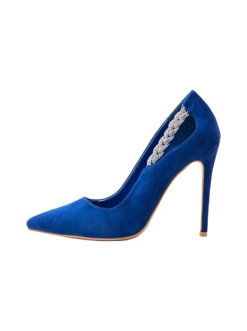 faina Pumps Mit Kristallverzierung in Blau