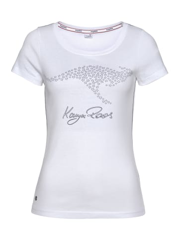 Kangaroos T-Shirt in weiß-bedruckt