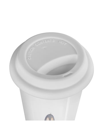 Mr. & Mrs. Panda Isolierbecher Pinguin Lolli mit Spruch in Weiß